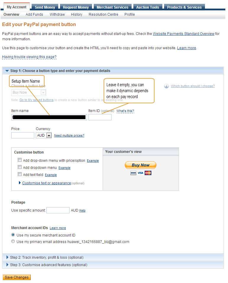 REGISTER WITH PAYPAL TUTORIAL (2/3) A Real Register with PayPal