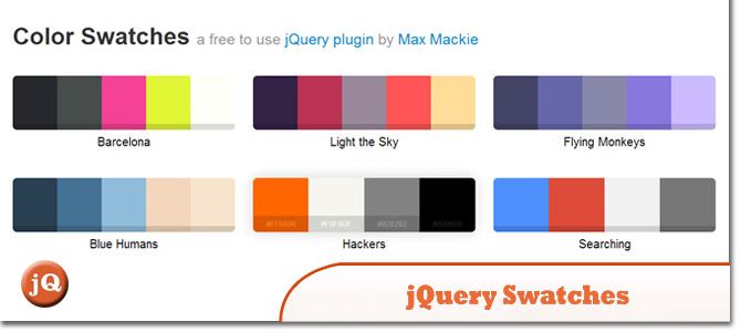 5 jQuery Color Swatch-Ribbon Plugins